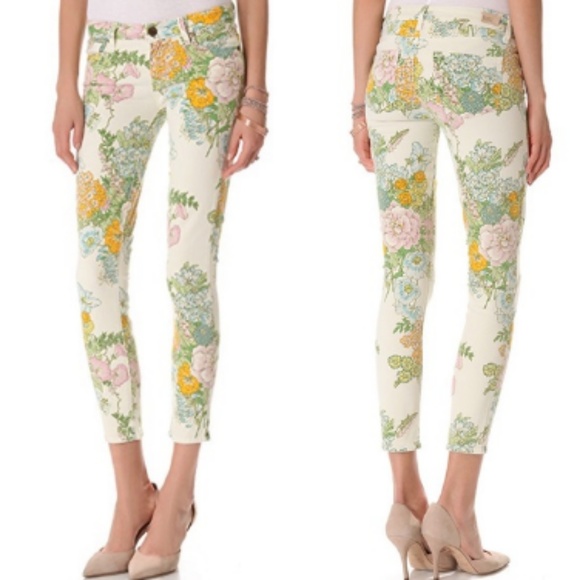 PAIGE Denim - Paige Verdugo Ankle Flea Market Floral Jeans